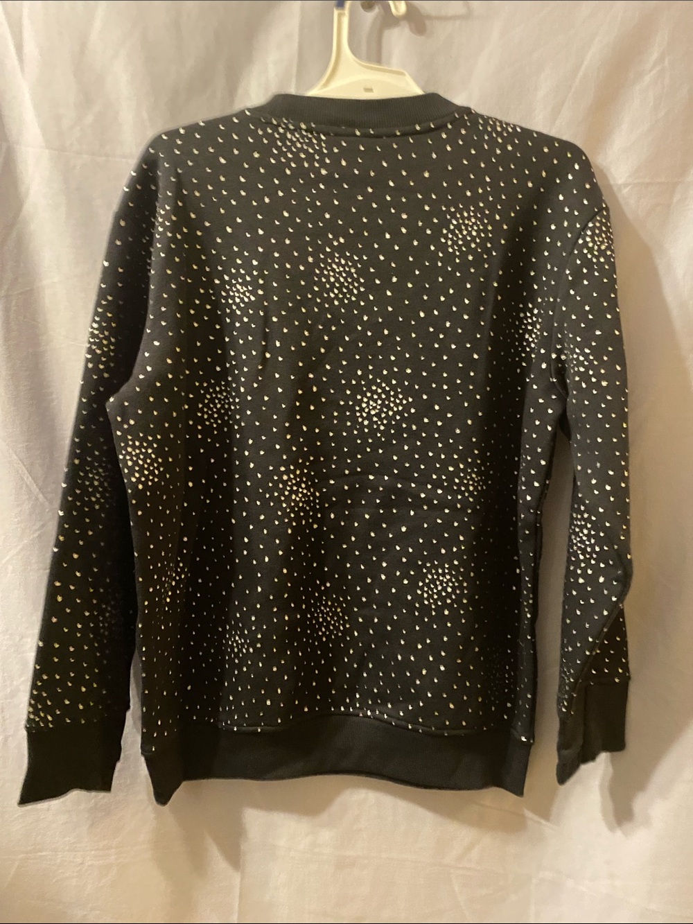 all in motion Black Crewneck Sweater with Silver Dot Accents - Picture 5 of 7